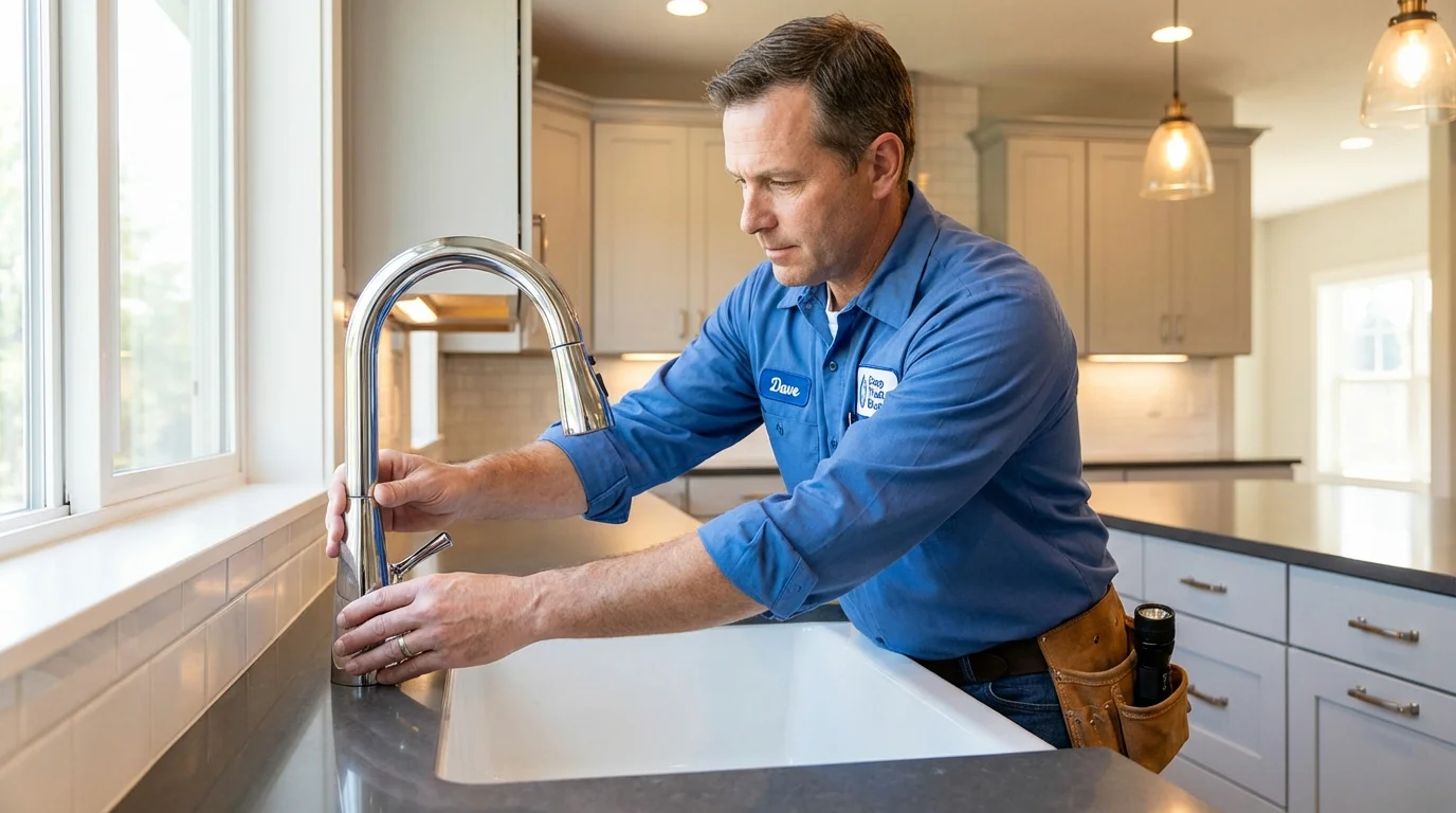 Kitchen faucet installation by Johns Plumbing LLC in Ellensburg