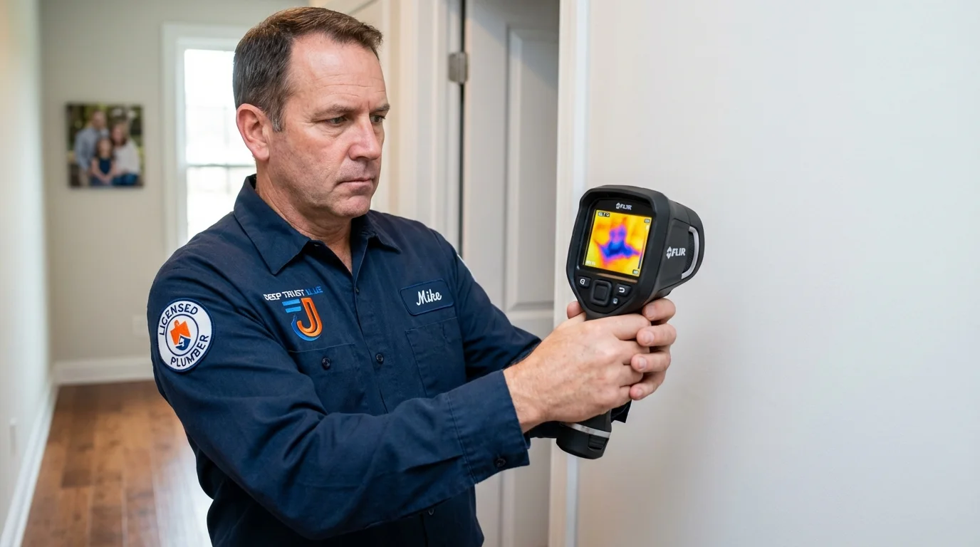 Thermal imaging leak detection by Johns Plumbing LLC in Ellensburg